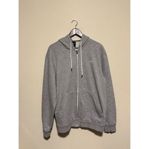 Oakley Y2K Relax Full Zip Hoodie 2.0 Basic Logo Grey Men's Size XL